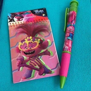 3/$20 Jumbo Trolls Journal & Jumbo Poppy Pen